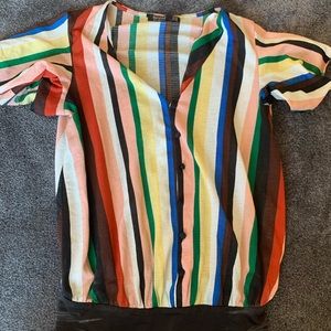 NWOT striped bodysuit